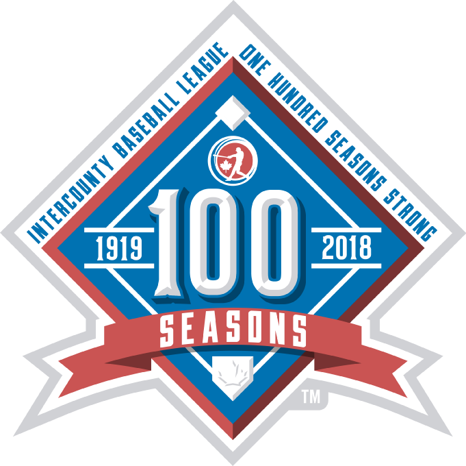 Intercounty Baseball League 2018 Anniversary Logo iron on transfers for clothing